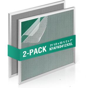 Upgraded KFAFK0412XXL filter replacement - 21 1/2 x 23 1/2 x 1 Compatible with ryan Carrier Payne fan coil filter, washable and reusable, suitable for FA4CNC060, FC4CNB054 4ANB006, FK4DNB006-2 pack