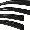Gldifa Smoke Window Visors Compatible with 2007-2012 Nissan Sentra Wind Deflectors Sun/Rain Guards 94165
