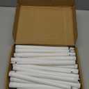 Reginary 36 Pieces Flameless Taper Candles Battery Operated Bulk 11" Plastic Lights LED Candlesticks Window Candles for Birthday Wedding Church Decor Party Supplies(White)