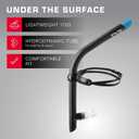 TYR Ultralite Elite Swim Snorkel - Adult Snorkeling Gear for Swimming Training - Ultra-Lightweight and Comfortable for Body Alignment Exercises