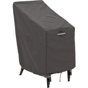 Classic Accessories Ravenna Water-Resistant 25.5 Inch Stackable Patio Chair Cover, Outdoor Chair Covers