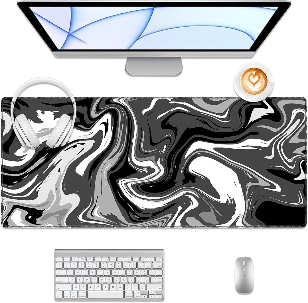 Camouflage Desk Pad, Stitched Edges Mouse Pad, Large Office Desk Mat, Non-Slip Gaming Mouse Pad, Laptop Desk Pad, Desk Writing Pad for Office and Home