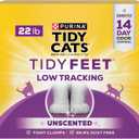 Purina Tidy Cats Tidy Feet Clumping Low Tracking Cat Litter with Odor Control  Unscented - 22 lb. Box