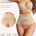 Avidlove Tummy Control Thong Women Shapewear Underwear Body Shaper Shaping Thong Panties Gridle (Beige)