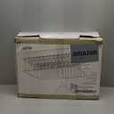 Farberware Classic Large Rust Resistant Full Dishrack with Removable 3 Compartment Flatware Caddy, Andlged Drain Board, 3-Piece, White