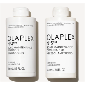 Olaplex Wash & Shine Fine Hair Kit: Nº. 4FINE, Nº. 5FINE, Nº. 0.5, Shampoo & Conditioner Set | Gently Cleanses to Volumize & Strengthen | Hydrates & Soothes Scalp | For Coily, Curly, Straight, & Wavy