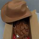 Cowgirl Outfits Costume for Girls 6 Pcs Kids Western Outfit Cowboy Hat Tassel Fringe Vest Earring for Halloween Party (11-12 Years, Khaki)