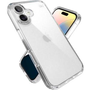 Speck Presidio Perfect Clear iPhone 16 Case - Slim Phone Case