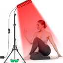 Red Light Therapy Lamp, Infrared Light Therapy with Stand - 660nm Redlight and 850nm Near Infrared Light Device for Body Pain Relief Skin Care