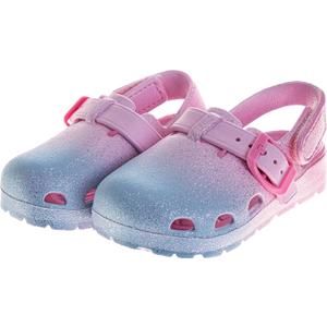 Josmo Kids Soft Glitter Clogs Girls Slides Slippers Indoor Outdoor Summer Beach Pool Sandals (Size 5-10 Toddler)