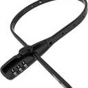 Zip Tie Lock, Adjustable Cable Lock with Combination - Cafe Quick Combo Lock Security for Kids Bike Wheel/Frame, Bicycle, Stroller, Ski, Motorcycle Helmet, Cabinet (1 Pack)