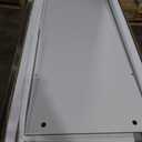 Shintenchi Modern Farmhouse Sideboard Buffet Cabinet with Storage with 3 Doors,42" Barn Doors Buffet Cabinet with Storage, Wood Coffee Bar Cabinets with Adjustable Shelf for Kitchen Living Room,White