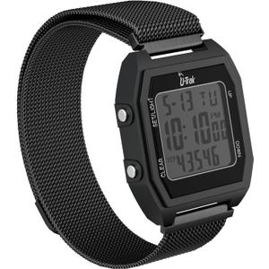 U-Trak Women's Step Counter Pedometer Watch with Magnetic WatchBand, Waterproof Wrist Watches for Woman, No App, No Charging Needed, Simple Step Tracker Watches with Magnetic Watch Strap for Women