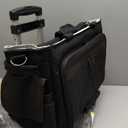 Trunab Rolling Scrapbook Tote with Expandable File Pocket, Large Craft Organizer and Storage Bag with Detachable Trolley for Scrapbooking Supplies and Art Tools (Patented Design)