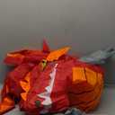 Morph Red Dragon Inflatable Costume - Kids Dragon Rider Dinosaur Ride On One Size