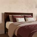 AFI, Sophia Adjustable Modern Queen Wood Headboard, Walnut