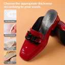 Arch Support Inserts Women for Flat Feet, Self-Adhesive Shoe Insoles for High & Low Arches, Non-Slip Cushion Pads for Flats Feet(Large, Arch Height: 0.47 in)