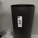 Umbra Vento Kitchen Trash Can Large 16 Gal (62 L) Open Top Garbage Can for Home & Office Modern Clean Design, Black/Nickel