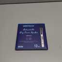 WRITECH Retractable Dry Erase Markers: Fine Point Clickable Black Colored Ink Marker Low Odor Erasable Thin Tip Refillable Whiteboard Marker Pen Set 12ct No Bleed Smear