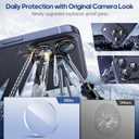 2 x for iPhone 17 Pro/17 Pro Max Camera Lens Protector Aperture, Orange | Individual Metal, 9H Hardness, Scratch Resistant, Shockproof, Drop Protection, Case Friendly, Stylish Accessories