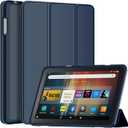 All-New Amazon Fire HD 8 & 8 Plus Tablet Case (12th/10th Generation, 2024/2022/2020), DJ&RPPQ Smart Trifold Stand Cover with Soft TPU Back and Auto Wake/Sleep Also for 8in Sony Nokia-Navy Blue