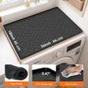 Washer and Dryer Top Protector Mat, 26" x 18" Silicone Washing Machine Top Cover, Non-Slip Waterproof Washer Dryer Mat for Home, Kitchen & Laundry Room