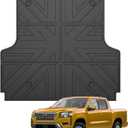Truck Bed Mat for 2022-2025 Nissan Frontier Crew Cab 5FT Short Bed Liner All Weather Protection TPE Bed Cargo Mat Rear Trunk Mat for 2022 2023 2024 2025 Nissan Frontier Pickup Accessories