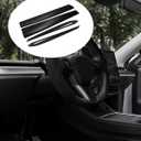 Matte Black Dashboard Cover and Front Door Cover Compatible with Tesla Model 32021-2023 and Model y2019-2024 (Matte Black)