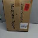 JINXIA Cooling Mattress Topper King for Back Pain, Extra Thick Mattress Pad Cover,Deep Elastic Pocket, Plush Pillow Top Overfilled with Down Alternative, White