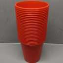 Layhit 24 Pcs Plastic Ice Buckets for Parties 3 Liters Wine Bucket Portable Ice Holder Disposable Wine Cooler for Party Wedding Party Beverages Champagne Soda and Beer (Red)