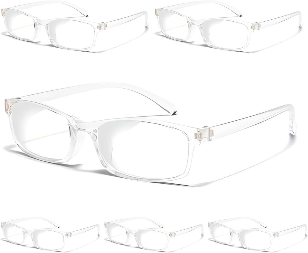 Gaoye Reading Glasses Men/Women, Eyeglasses, Blue Light Readers for Men/Women, Eye Glasses, Clear 1.75