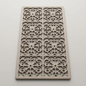 GASARÉ, Extra Large, Thick, Silicone Trivet for Hot Dishes, Pots, and Pans, Heat Resistant Mat for Countertop, Hot Pad for Kitchen, Easy to Clean, 21.5x12inches
, White
