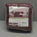 U-NICE HOME Reversible Sofa Cover Couch Cover for Dogs with Elastic Straps Water Resistant Furniture Protector for Pets Couch Cover for 3 Cushion Couch (Sofa, Burgundy/Tan) 68" L