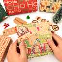 2 x Layninder Christmas Wrapping Paper, 8 Sheets Vintage Kraft Wrapping Paper w/Tags Stickers Rope, Xmas Paper w/Santa Reindeer Merry Christmas, Gift Paper for Holiday (27.6x19.7in, Folded)