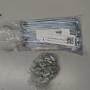 48 Set 10G J Bend Bicycle Spokes 10G Bike Wheel Spokes Carbon Steel Galvanized Silver Tone (120mm)