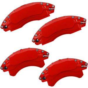 AOOA Caliper Covers Red Aluminum Brake Caliper Covers Fit for Acura MDX 3.5L 2022-2026 （front and rear), Red blank