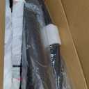 Leather Office Guest Chair, Guest Conference Room Chair, 600 LBS Capacity High Back Reception Chair with Padded Armrests, No Wheels, Black - 1 Pack