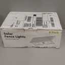 Solar Fence Lights,6Pack Solar Lights Outdoor Warm White & Natural Light & Cool White Up & Down Solar Wall Lights Waterproof 100 Lumens Fence Light forBackyard/Pool/Railing/Patio/Porch/Step (2700/4500/6000K)