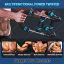 Upgraded Twister Arm Trainer Adjustable Chest & Arm Workout Equipment for Men & Women, Full Body Strength Training Machine, Portable Spring Resistance Fitness Bar for Home Gym