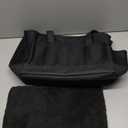 OSKAR&FRIENDS Pet Carrier Tote for Small Dogs & Cats  Vegan Leather Dog Purse with Breathable Mesh, Sherpa Bed & Safety Tether  Fits Pets Up to 20 lbs (Black)