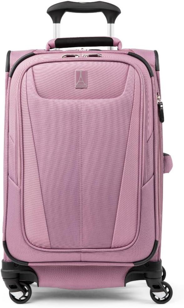 Travelpro Maxlite 5 Softside Expandable Luggage with 4 Spinner Wheels, Lightweight Suitcase, Men and Women, International, Orchid Pink Purple, Carry-on 21-Inch