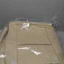 FEINEPRO Seat Covers for Honda Civic Sedan 4DR Sedan LX 2022 2023 2024 2025.Faux Leather Car Seats Cover Full Set, (Rear Row Solid Folding Backrest)-Beige