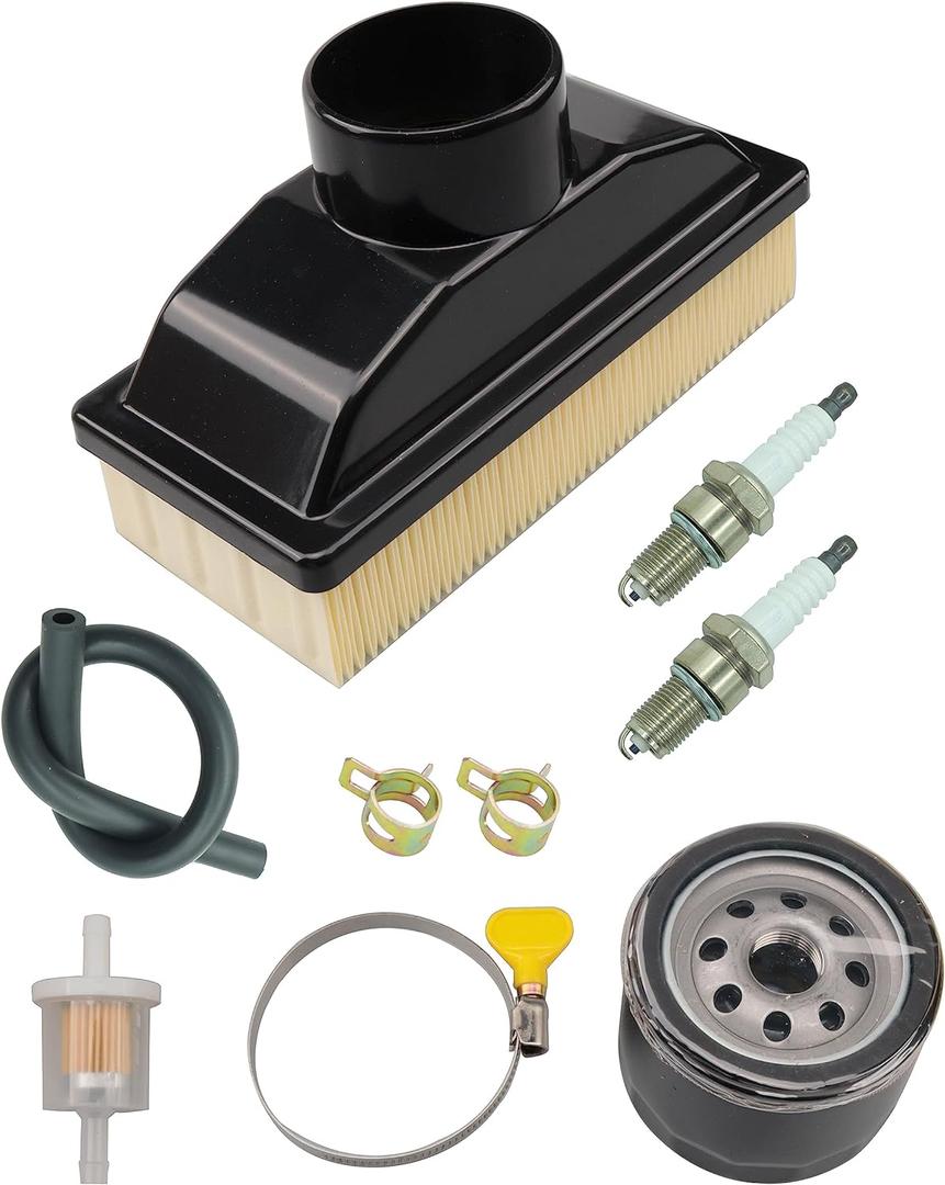 11013-0727 Air Filter fit for Kawasaki FR541V FR600V 4-Cycle Engines Lawn Mower with 49065-7007 Oil Filter&Tune Up Kits