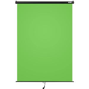 Julius Studio (Pull-Down) 5 x 6 ft. / 59 x 72 in. Green Screen, Retractable Background, Ceiling & Wall Mount, Roll Up Auto Lock, No Wrinkle, JSAG748