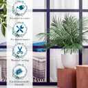 Jutom 200 Pcs 25 in Artificial Palm Leaves Decor Large Tropical Faux Plant