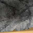 YudouTechNo Filler Bean Bag Chair Cover Without Filler,Big Round Soft Fluffy PV Velvet Washable Bean Bag Lazy Sofa Bed Cover for Adults,Living Room Bedroom Furniture Outside,5ft Dark Grey
