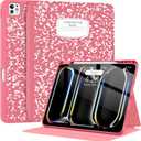 Supveco Case for iPad Pro 13 Inch (M5/M4) 2025/2024 with Pencil Holder-[Apple Pencil Charging+Auto Wake/Sleep],Premium Folio Stand Case with Slim Soft TPU Back Cover for iPad Pro 13 Inch-Watermelon