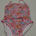 Womens One Piece Swimsuit Tummy Control Modest Bathing Suit Teen Girls Swim Suit Cute Floral Swimwear (Medium)