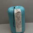 Coleman Flatlands 30/40/50F Sleeping Bag, Made from 100% Recycled Material, Big & Tall Options, Cool-Weather Sleeping Bag for Camping, Sleepovers, Guests & More, Red 