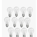 JUNFMLY 100 Watt Incandescent Light Bulbs, A19 100 WATT Incandescent Bulb Shatter Resistant Rough Service Light Bulb (12PACK)